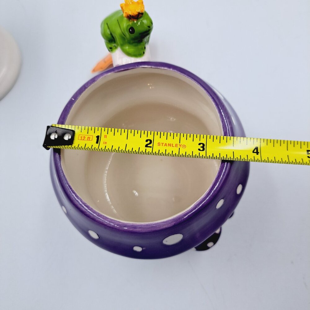 10 Strawberry Street Fairycore Toadstool Mushroom Ceramic Mug & Frog Prince - Picture 6 of 8